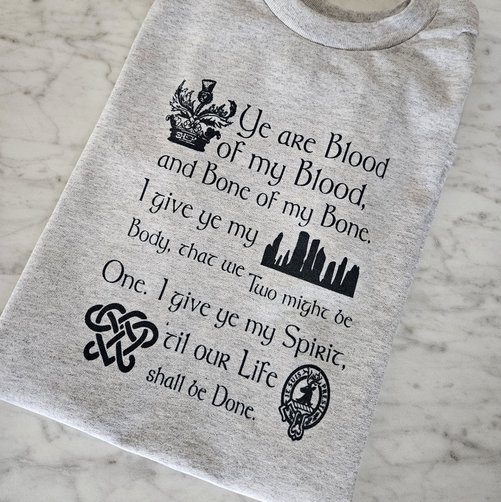 Outlander shirt jamie fraser claire cute popular blood of my blood - Picture 2 of 2